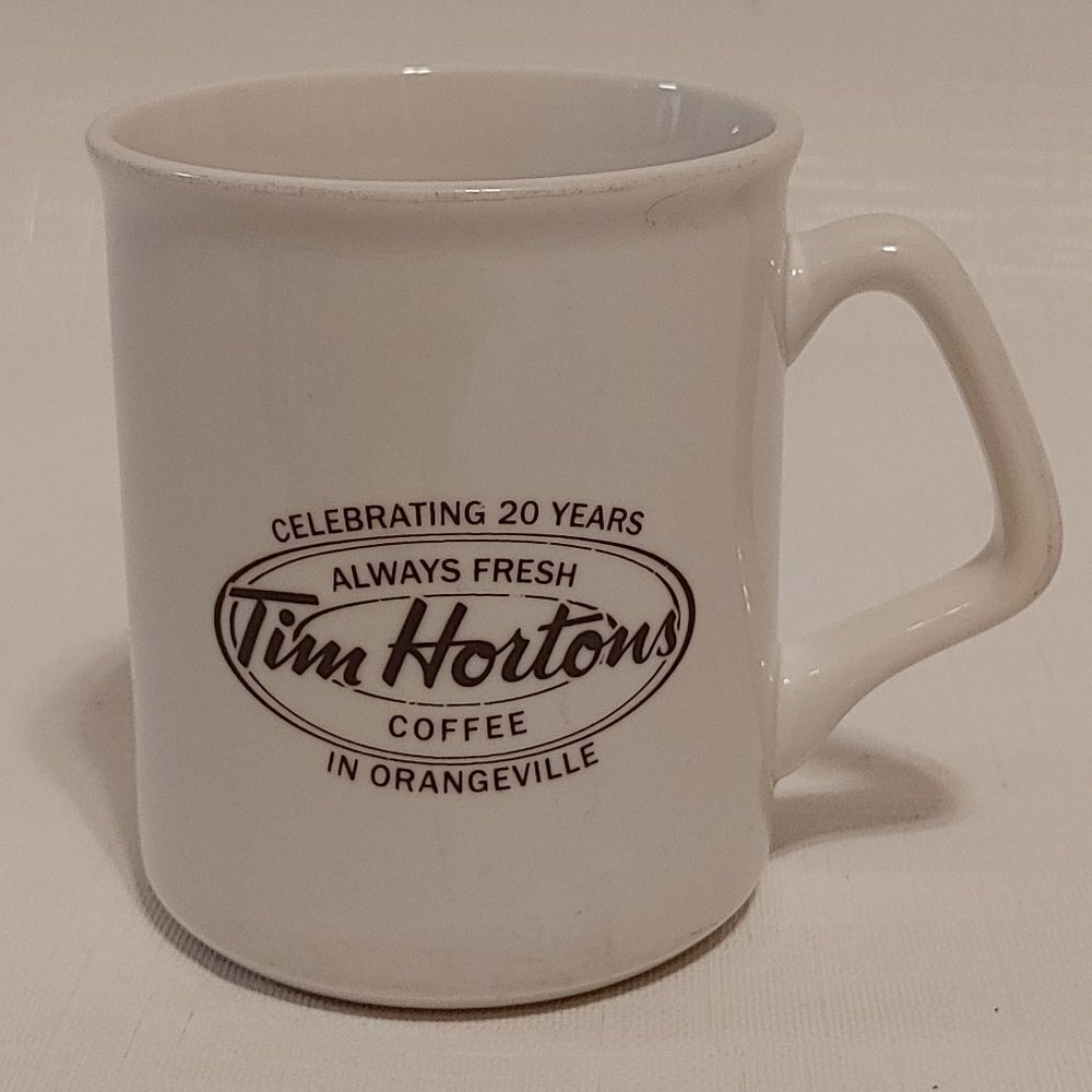 VINTAGE Tim Hortons China Mug SILVER PHOENIX LINYI TIM HORTONS Coffee